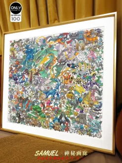 Decorative Paint of Pokemon Collection - Pokemon Decorative Painting - Mystical Art Studios