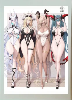 Decorative Paint of Swimsuit Show - Azur Lane Decorative Painting - ManJieZou Studio