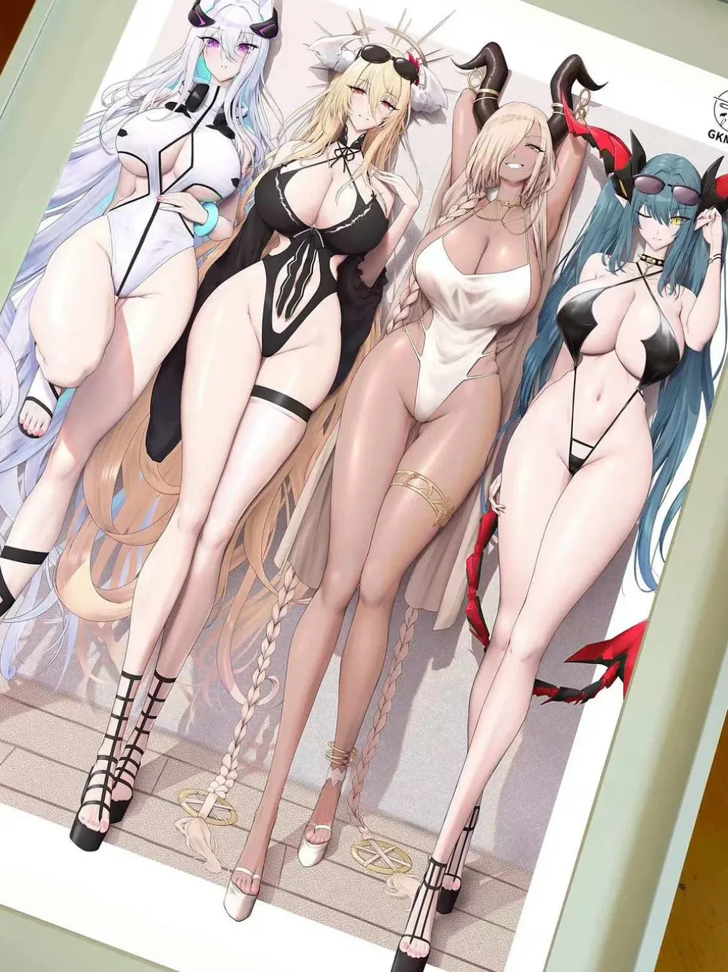Decorative Paint of Swimsuit Show - Azur Lane Decorative Painting - ManJieZou Studio