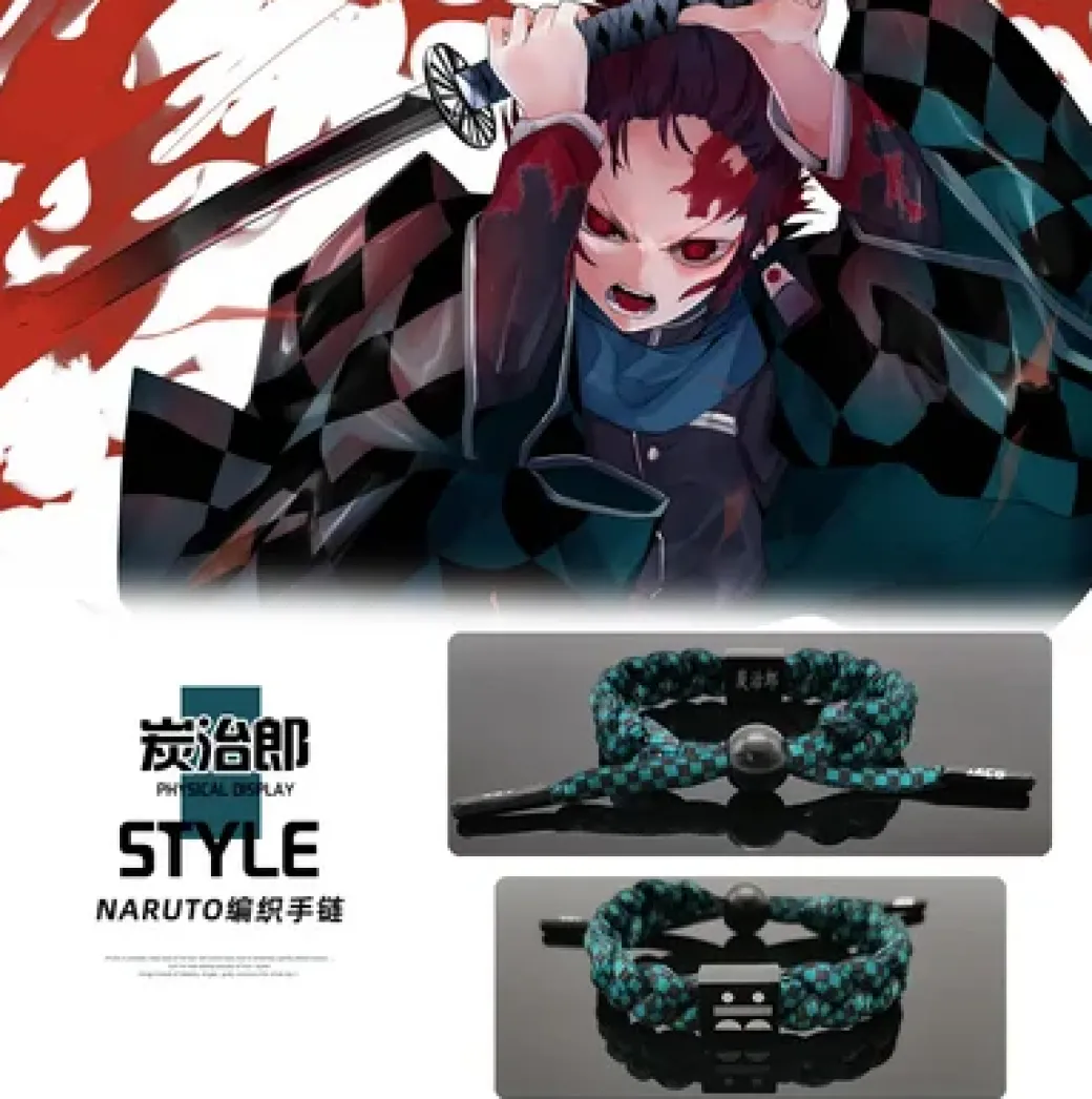 Demon Slayer Woven Bracelet - Free Shipping - Demon Slayer Kimetsu no Yaiba
