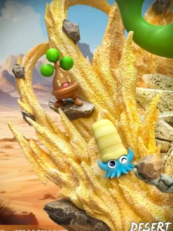 Desert Series Tyranitar and Pokemons - Pokemon Resin Statue - EGGS Studios