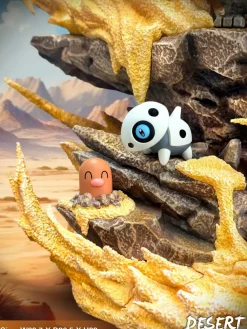 Desert Series Tyranitar and Pokemons - Pokemon Resin Statue - EGGS Studios