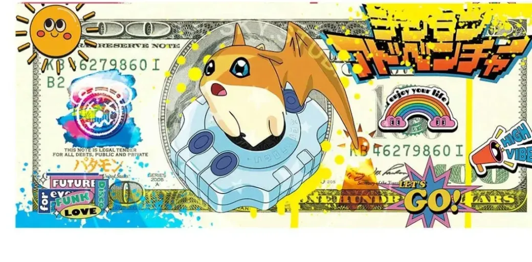 Digimon Dollar Decorative Painting - Digimon - Xingkong Studio