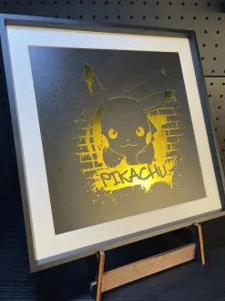 DMP-004 Pikachu Decorative Painting - Pokemon Decorative Painting - Drunky Monkey Crew Studio
