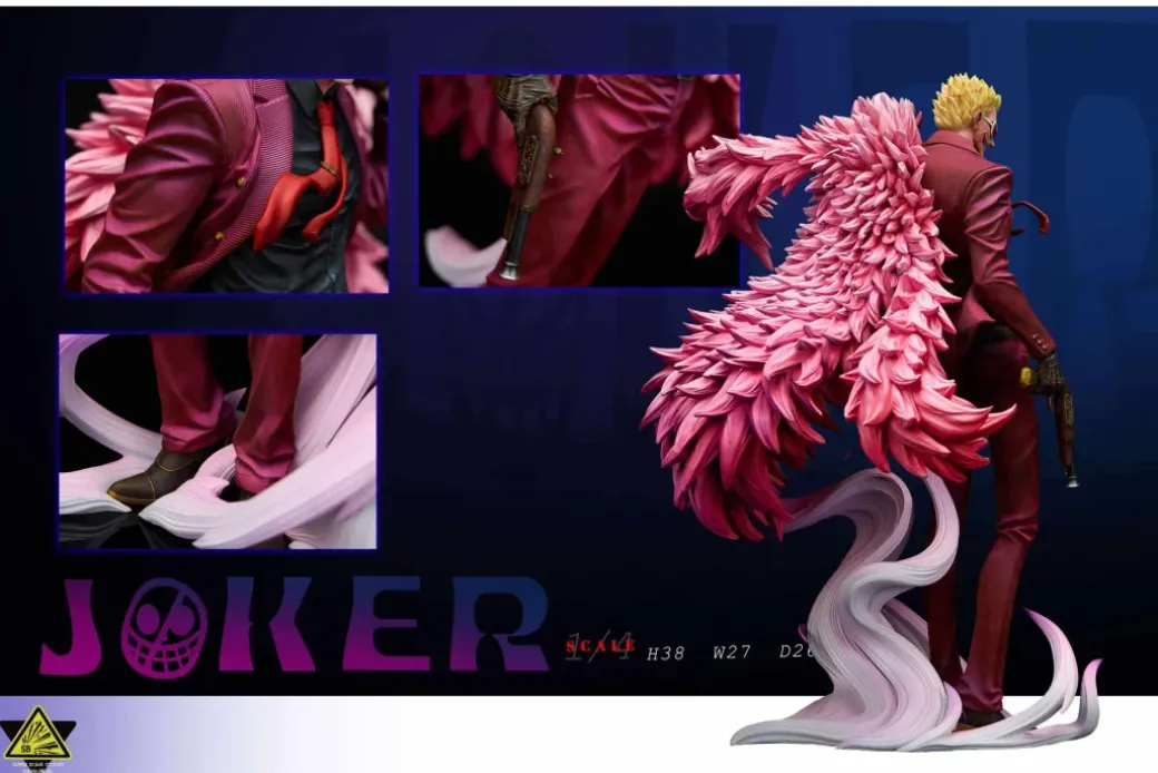 Donquixote Doflamingo & Donquixote Rosinante & Childhood Trafalgard D. Water Law - ONE PIECE Resin Statue - Super Bomb Studio