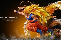 Dragon Fist Super Saiyan 3 Son Goku with LED - Dragon Ball Resin Statue - D-M Studios