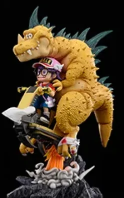 Dragon Knight Arale Norimaki & Son Gohan - Dr. Slump Dragon Ball Resin Statue - HZ-Studios