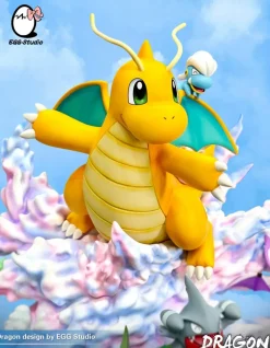 Dragon Type Family - Pokemon Resin Statue - EGGS Studios