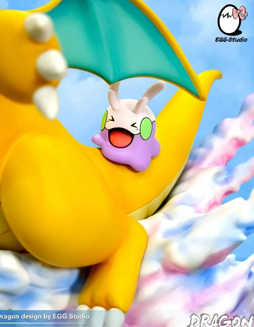 Dragon Type Family - Pokemon Resin Statue - EGGS Studios