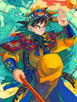Dragon Year Son Goku Decorative Painting - Dragon Ball - Xingkong Studio