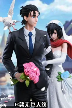 Dream Wedding of Eren Yeager & Mikasa Ackerman - Attack On Titan Resin Statue - LC-Studios