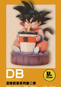 Drinking Milk Tea Son Goku - Dragon Ball Resin Statue - Poker-Studios