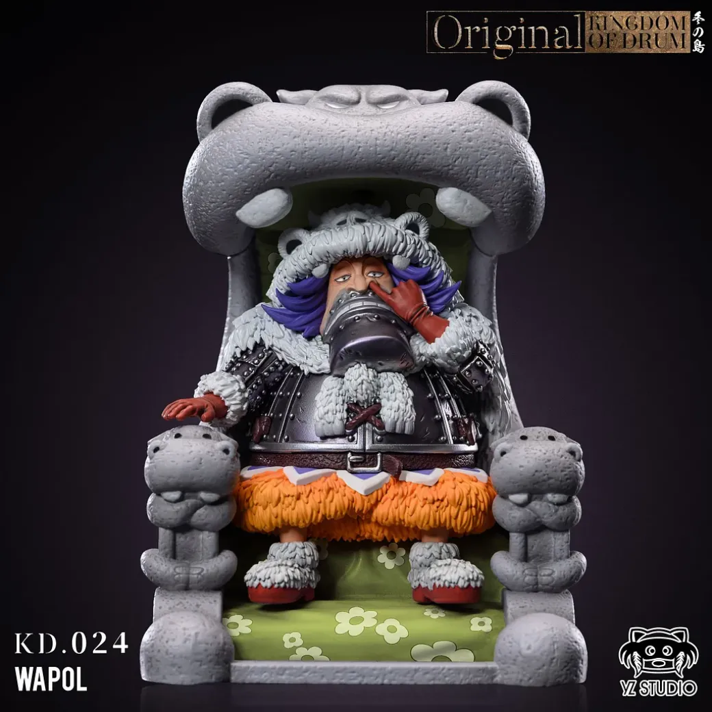 Drum Island Series 024 Sitting Wapol & 025 Chess & Kuromarimo - ONE PIECE Statue - YZ Studios