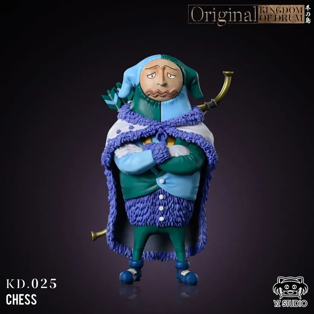Drum Island Series 024 Sitting Wapol & 025 Chess & Kuromarimo - ONE PIECE Statue - YZ Studios