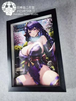 DSDX-008 Raiden Shogun 3D Decorative Painting - Genshin Impact - Dorobou Neko Studio