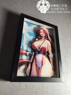 DSMG-011 Mai Shiranui 3D Decoration Painting - The King of Fighters - Dorobou Neko Studio