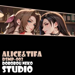 DSMP-003 Alice & Tifa Lockhart 3D Decorative Painting - (FF7) Final Fantasy VII - Dorobou Neko Studio