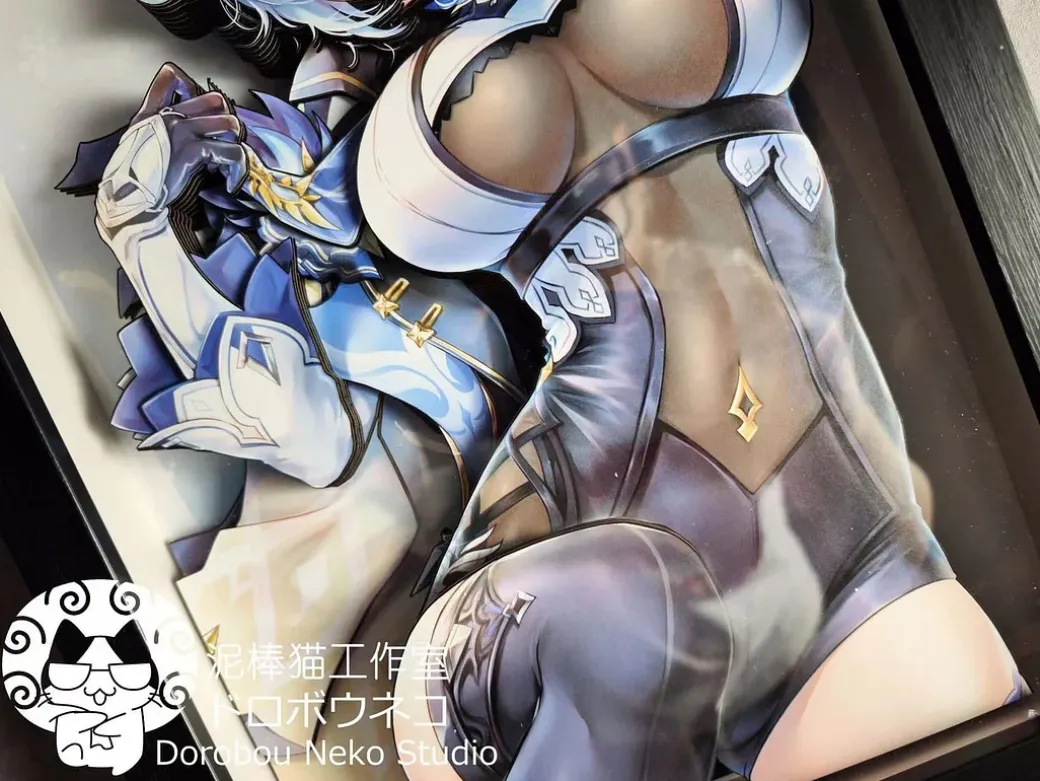 DSRL-005 Eula Lawrence Decoration Painting - Genshin Impact - Dorobou Neko Studio
