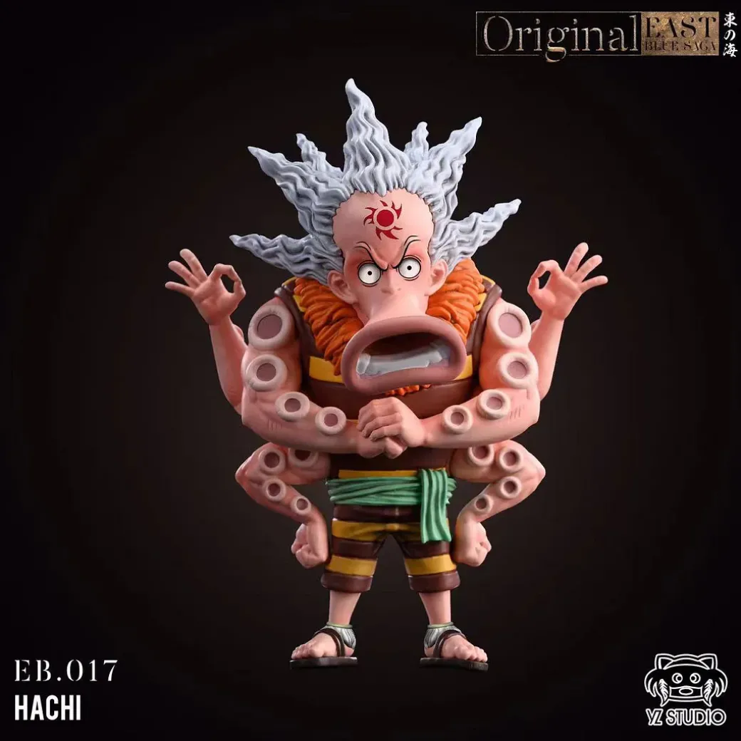 East Blue Saga Series 016 Arlong & 017 Hatchan & 018 Kuroobi & 019 Chew - ONE PIECE Statue - YZ Studios