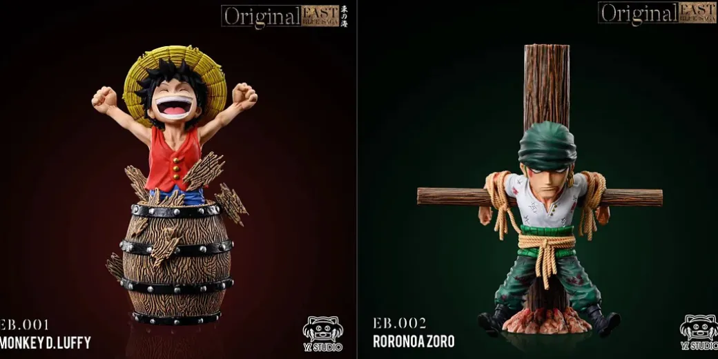 East Blue Saga Series 001 Monkey D. Luffy & 002 Roronoa Zoro - ONE PIECE Statue - YZ Studios