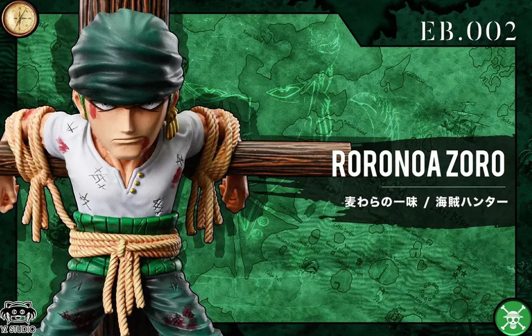 East Blue Saga Series 001 Monkey D. Luffy & 002 Roronoa Zoro - ONE PIECE Statue - YZ Studios