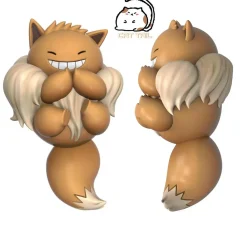 Eevee Cosplay Gengar - Pokemon Resin Statue - Cat Tail Studio