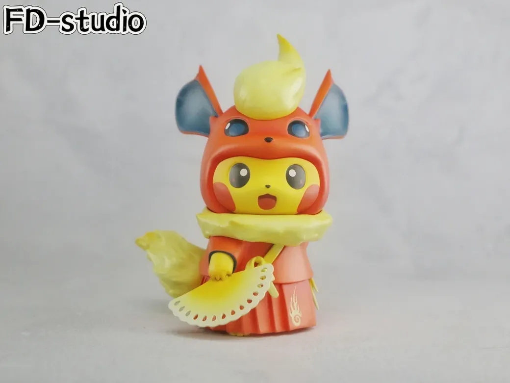 Eevee Cosplay Pikachu Series 007 Flareon Cosplay Pikachu - Pokemon Resin Statue - IH-Studio
