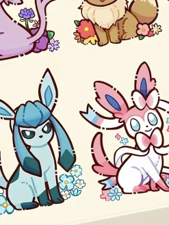 Eevee Family Portrait Decorative Painting - Pokemon - Xingkong Studio