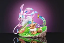 Eevee Family Series 008 Sylveon & Little Eevee - Pokemon Resin Statue - Digital Monster Studio
