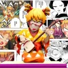 Entertainment District Arc Agatsuma Zenitsu with Sanxian - Demon Slayer : Kimetsu no Yaiba Resin Statue - Little Love Studios