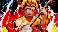 Entertainment District Arc Agatsuma Zenitsu with Sanxian - Demon Slayer : Kimetsu no Yaiba Resin Statue - Little Love Studios
