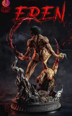 Eren Yeager with LED - Attack On Titan Resin Statue - YOYO Studios