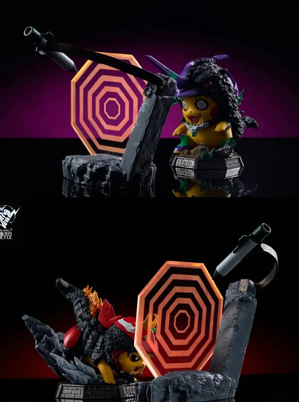 Evangelion Unit Godzilla Awakening Form Cosplay Pikachu - Pokemon Godzilla Resin Statue - HARD SHELL Studios