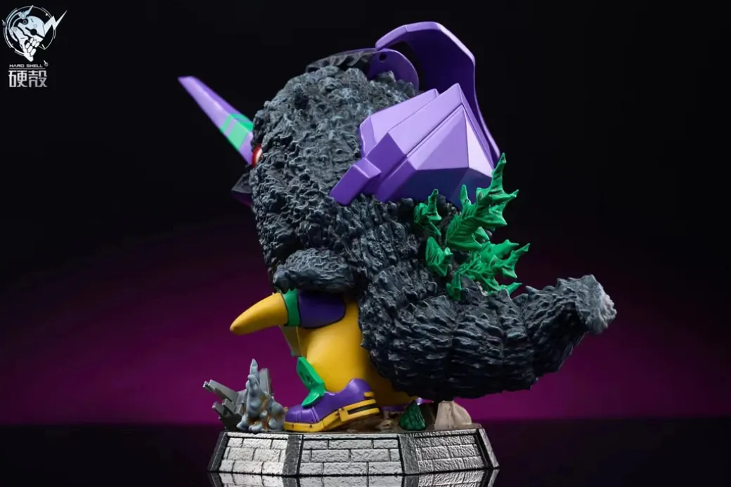 Evangelion Unit Godzilla Awakening Form Cosplay Pikachu - Pokemon Godzilla Resin Statue - HARD SHELL Studios