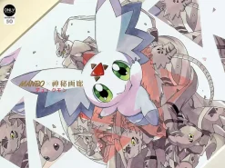 Evolution of calumon Decoration Painting - Digimon Decorative Painting - Mystical Art Studios