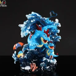Evolution of Feraligatr Set - Pokemon Resin Statue - LD Studio