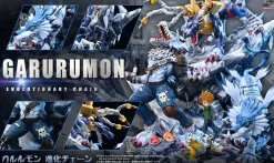 Evolution of Garurumon Set - Digimon Resin Statue - T-Rex Studios