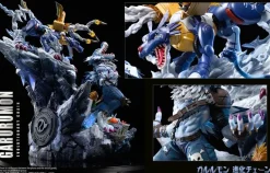 Evolution of Garurumon Set - Digimon Resin Statue - T-Rex Studios