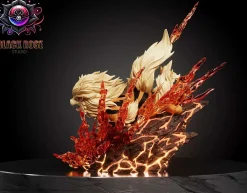 Evolution of Hisui Arcanine Set with LED - Pokemon Resin Statue - Black Rose Studio