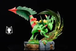 Evolution of Mega Sceptile & Treecko Pokeball - Pokemon Resin Statue - MiKo Studio