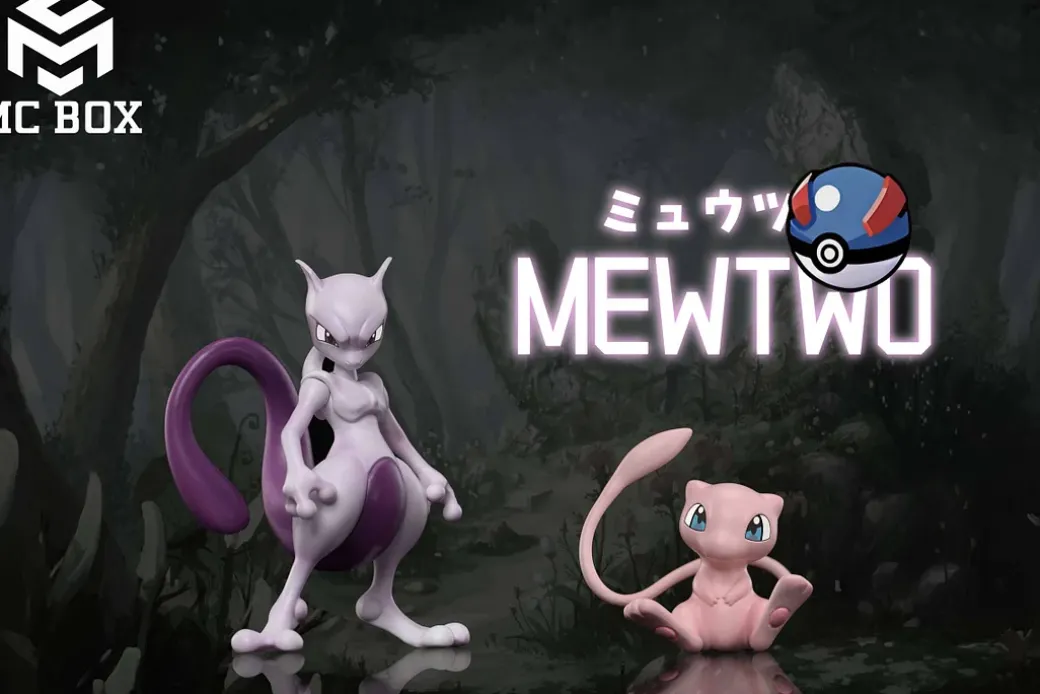 Evolution of Mewtwo Set - Pokemon Statue - MC BOX Studio