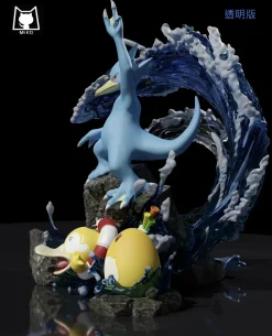 Evolution of Psyduck Set & Psyduck Pokeball - Pokemon Resin Statue - MiKo Studio