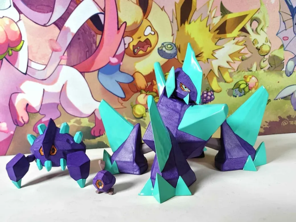 Evolution of Roggenrola Set - Pokemon Resin Statue - FangTang Studio