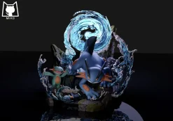 Evolution of Swampert Set with LED - Pokemon Resin Statue - MiKo Studio