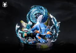 Evolution of Swampert Set with LED - Pokemon Resin Statue - MiKo Studio