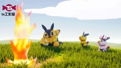 Evolution of Tepig - Pokemon Resin Statue - TS Studios