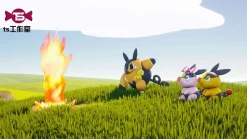 Evolution of Tepig - Pokemon Resin Statue - TS Studios