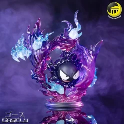 Evolution Series Gastly evolute to Gengar with LED - Pokemon Resin Statue - Moon Shadow Studios