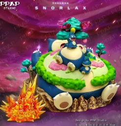 Evolution Series Gigantamax Snorlax Family & Coquettish Alolan Exeggutor - Pokemon Resin Statue - PPAP Studios
