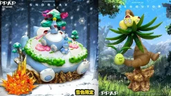 Evolution Series Gigantamax Snorlax Family & Coquettish Alolan Exeggutor - Pokemon Resin Statue - PPAP Studios